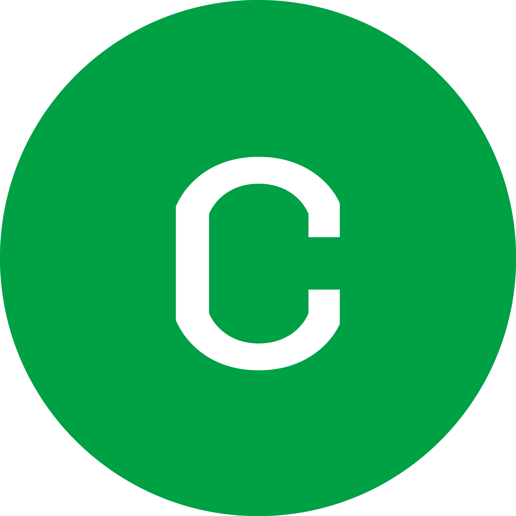 Capitalise circle white on green logo
